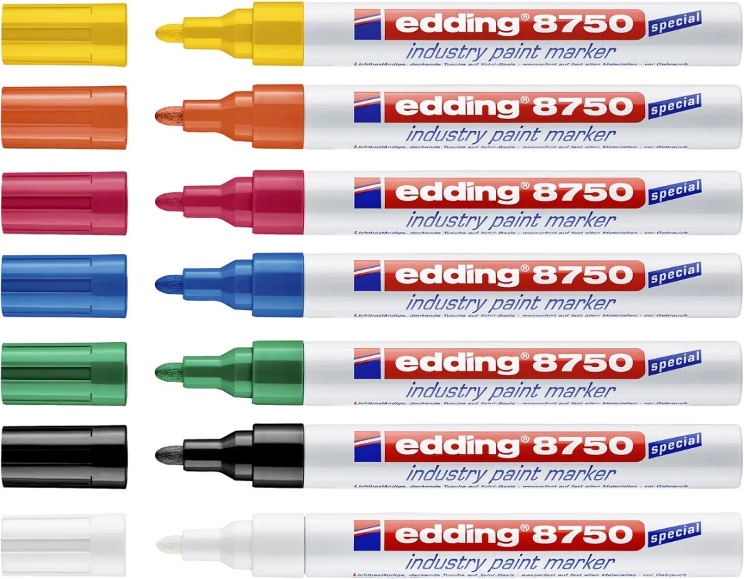 edding 8750 Industrie Lakmarker - 10 Stuks - Oranje - 2-4mm