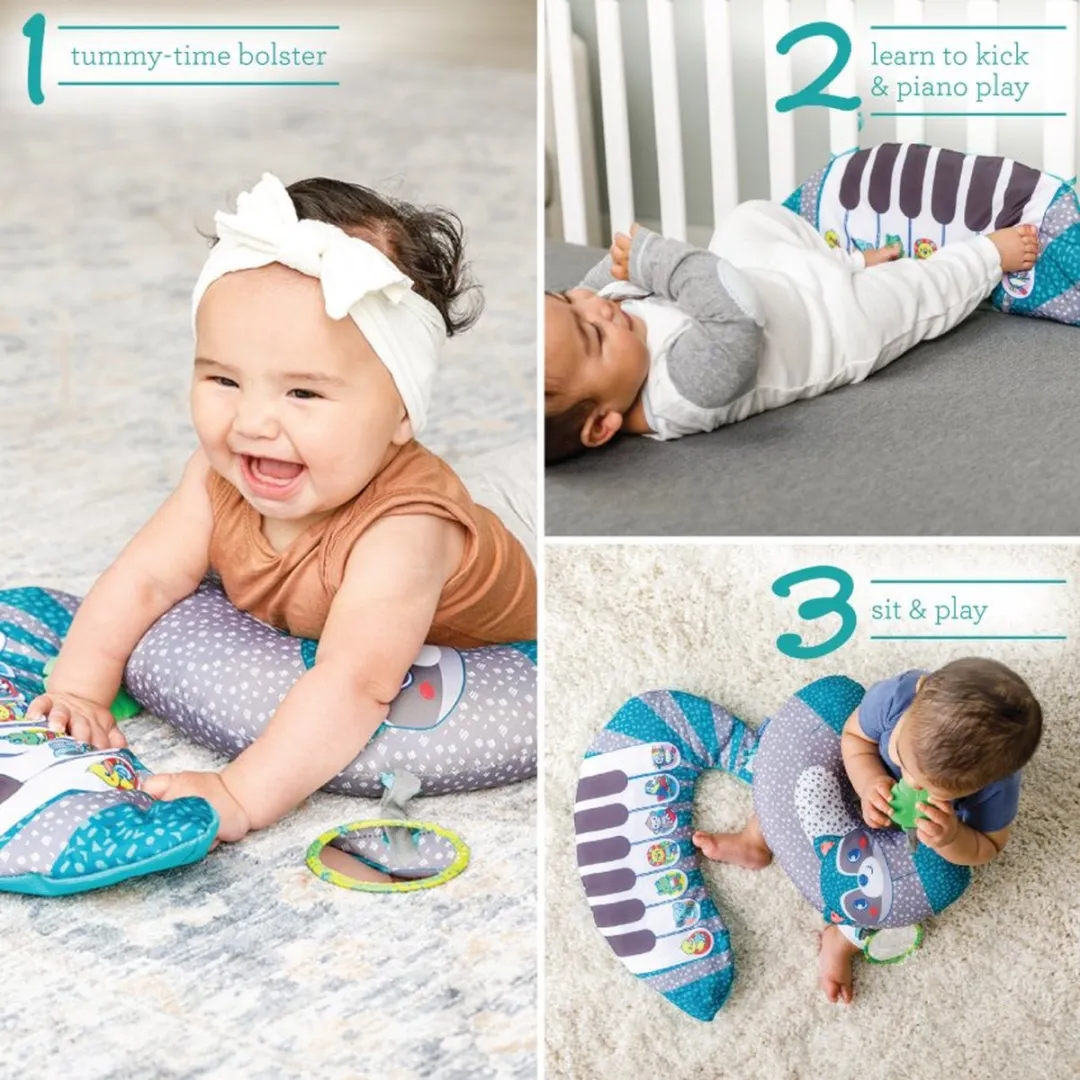 Infantino Grow With Me 3-in-1 Piano Buiktrainer - Blauw/Grijs - afbeelding 3 van 6