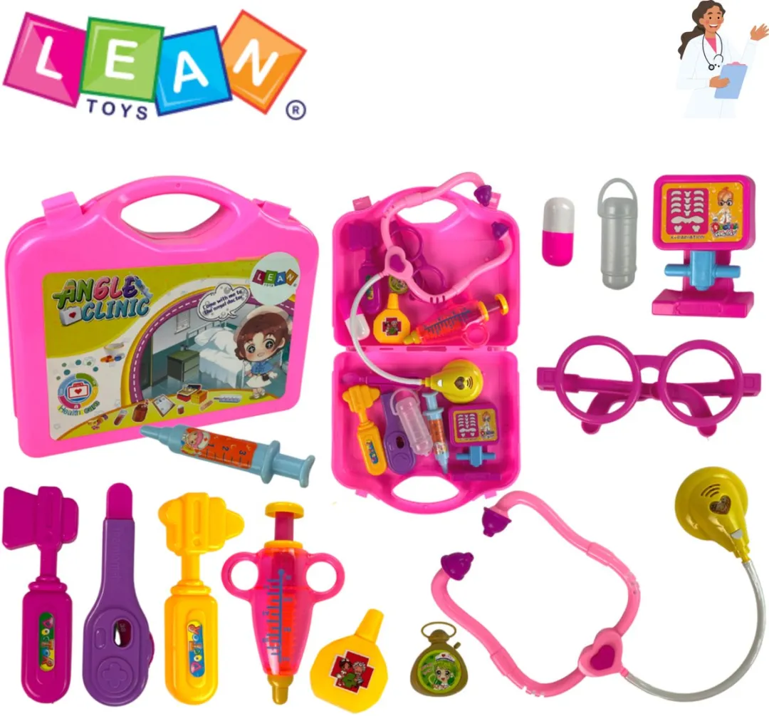 LeanToys Kinder Dokterset Roze