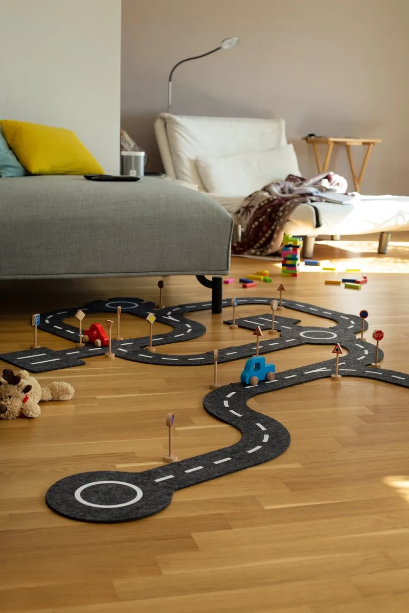 Goki Car Racetrack - 30 Onderdelen Multicolor