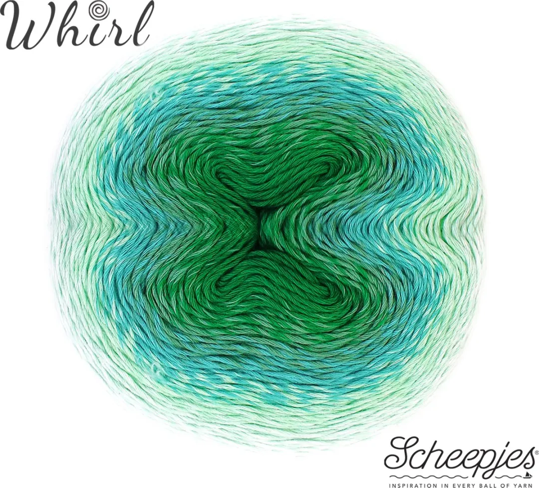 Scheepjes Whirl 1000m Wol - Groen/Blauw