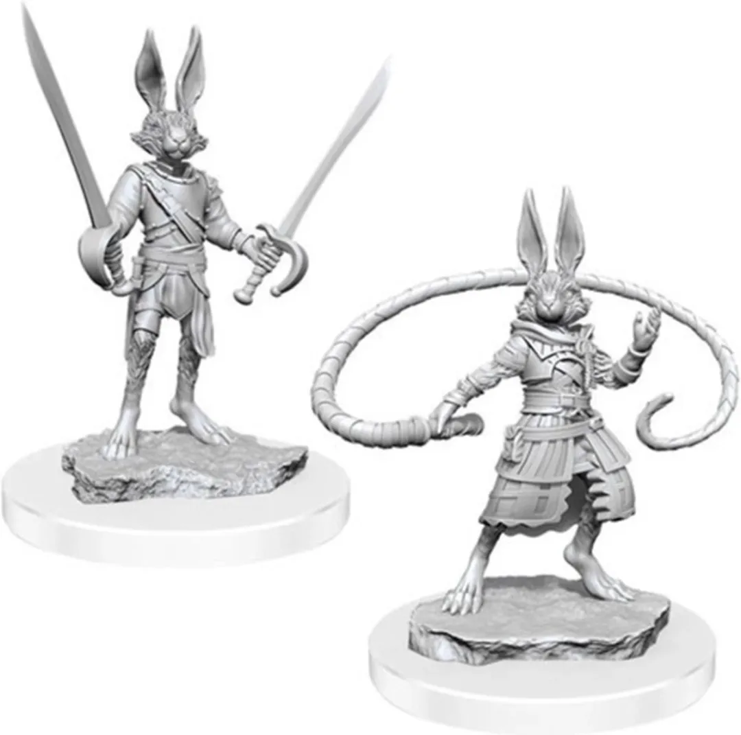 Wizkids D&D Nolzur's Marvelous Miniatures Harengon Rogues - Grijs