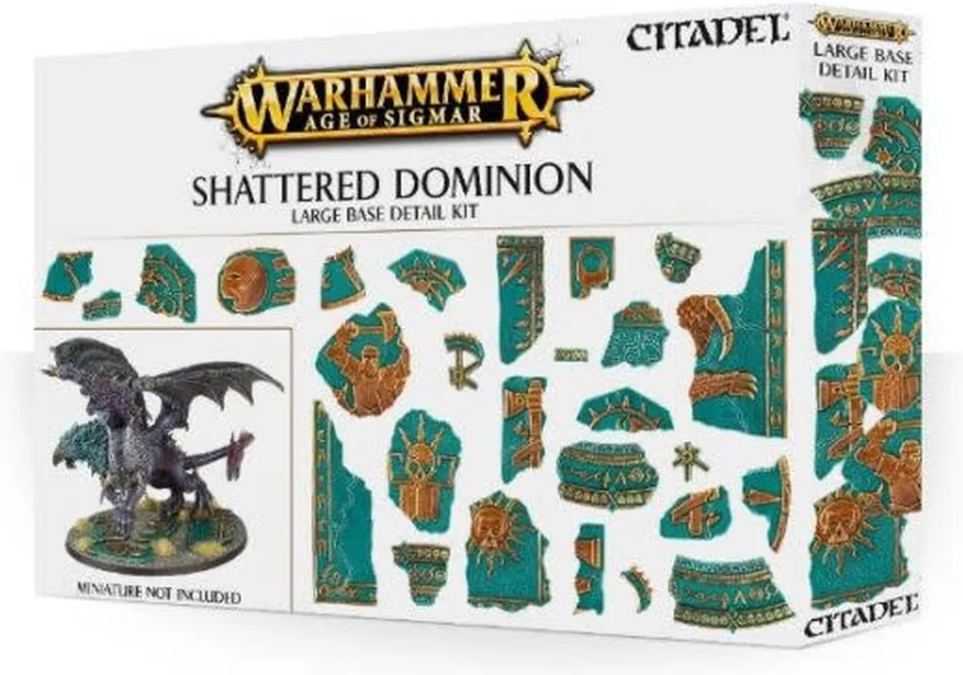Games Workshop Age of Sigmar Shattered Dominion Large Base Detail Kit - 64 Onderdelen