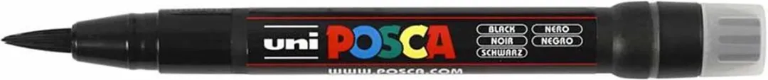 Posca Uni Posca PCF350 Penseel - Geel - Zwart