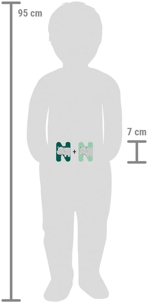 Small Foot Houten Kinderletter N - Multicolor