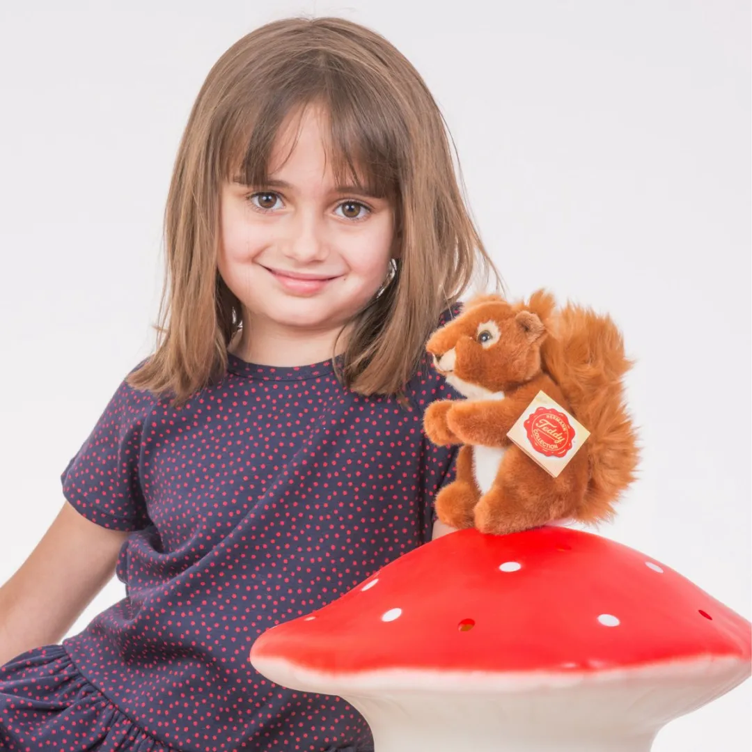 Teddy Hermann Knuffel Eekhoorn - Rood - 14cm