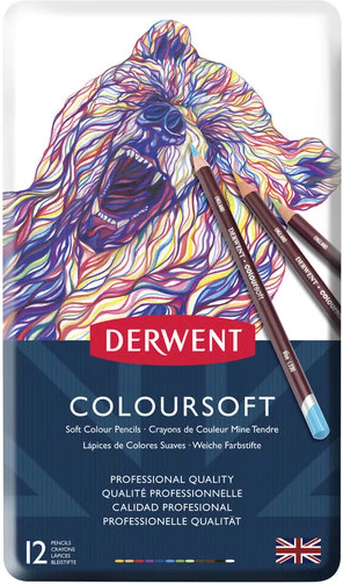 Derwent Coloursoft Potloden 12 Stuks