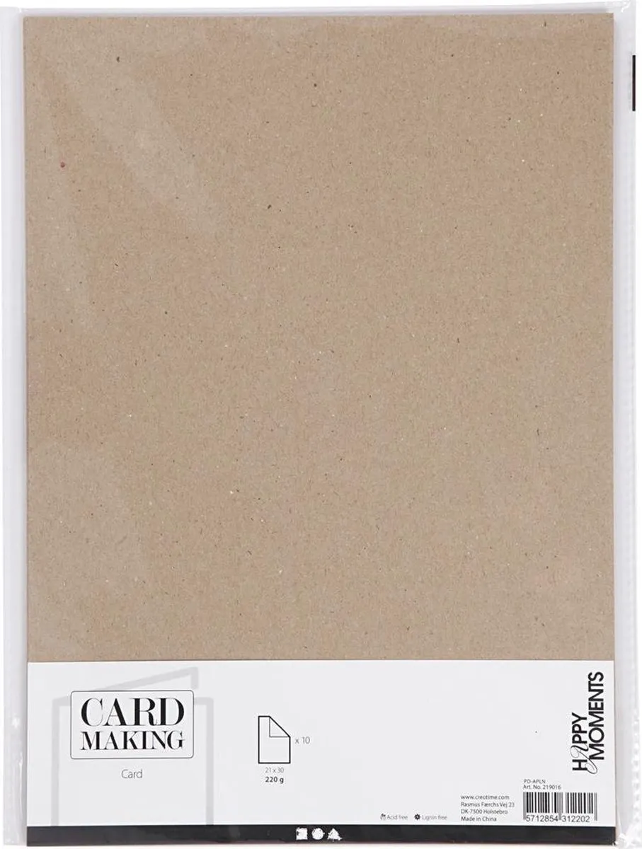 Colortime Karton A4 Naturel 220g - 10 Vel - afbeelding 6 van 6