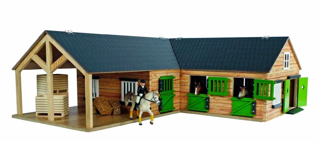 Kids Globe Paardenstal Multicolor