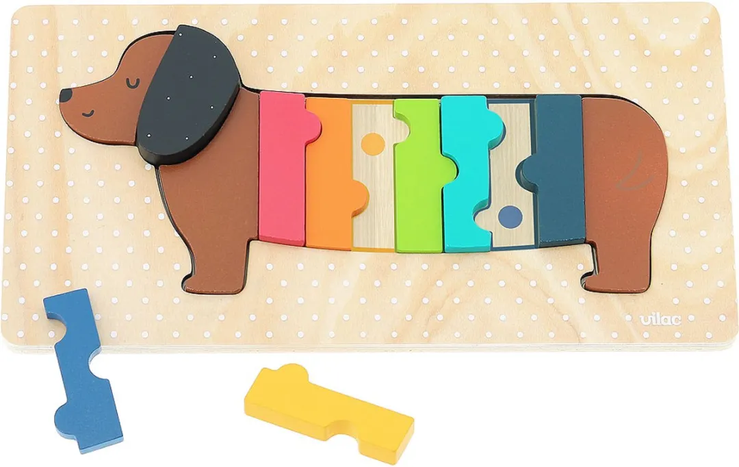 Vilac Houten Puzzel Andy Westface - 2 Stuks - Multicolor