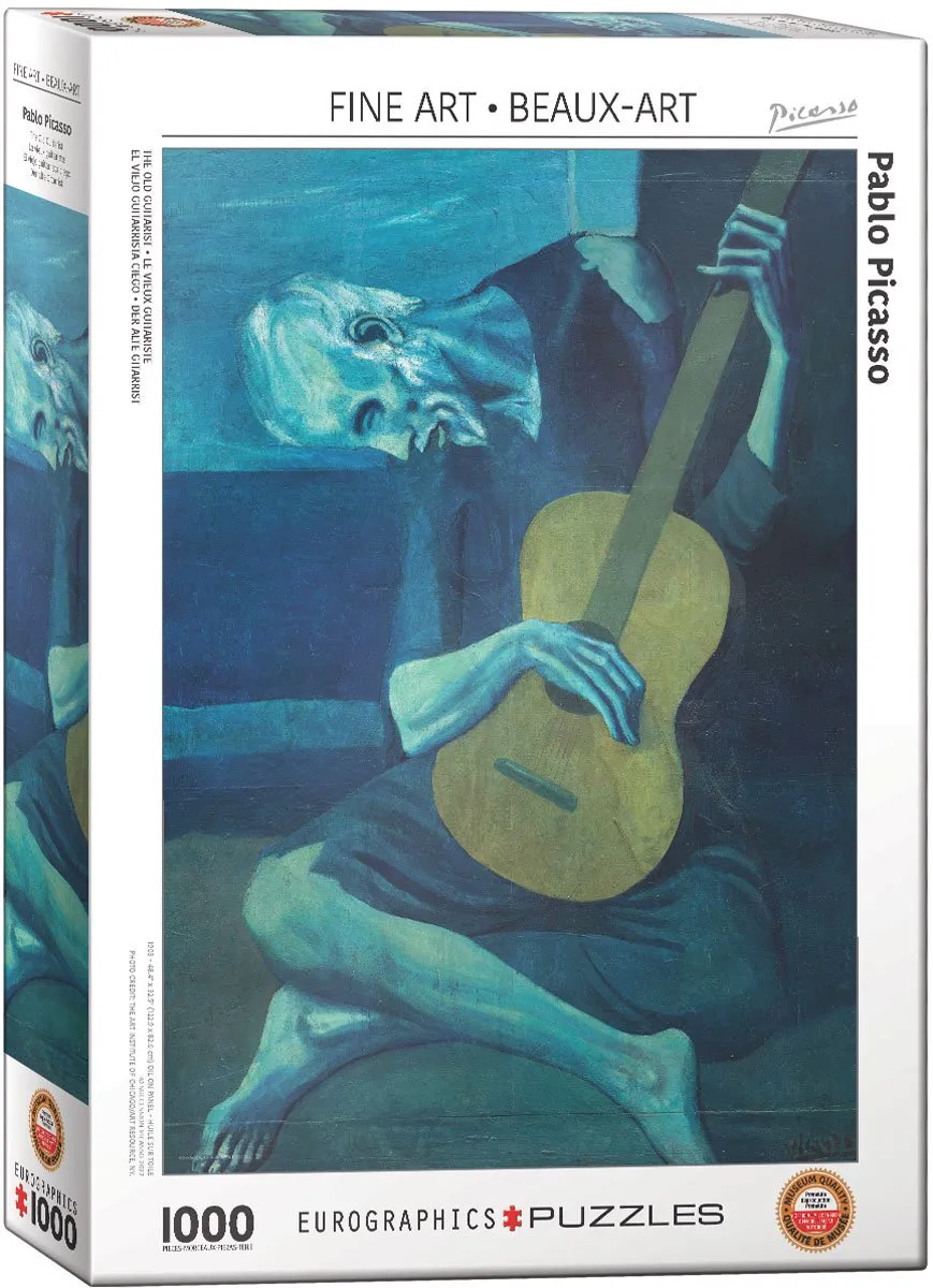 Eurographics De oude gitarist - Pablo Picasso 1000 Puzzeldelen - Meerkleurig