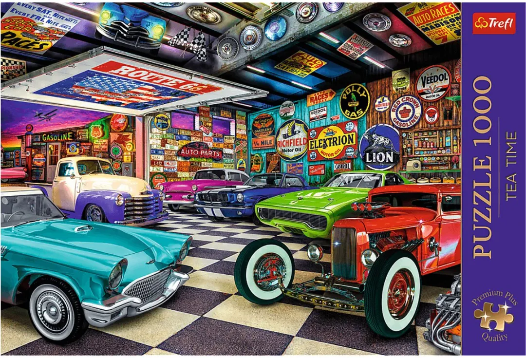 Trefl Legpuzzel 1000 Stuks Premium Plus Tea Time Car Collectors Garage - Multicolor