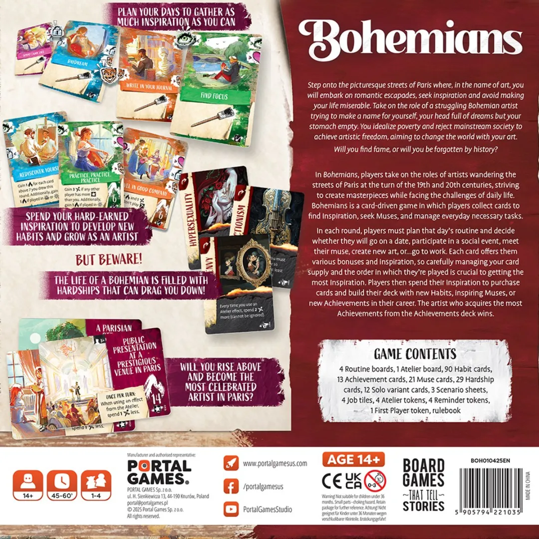 Portal Games The Bohemians Kaartspel - 1-4 Spelers