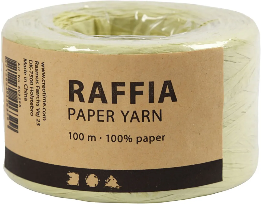 Creativ Company Raffia Garen Lichtgroen 100m