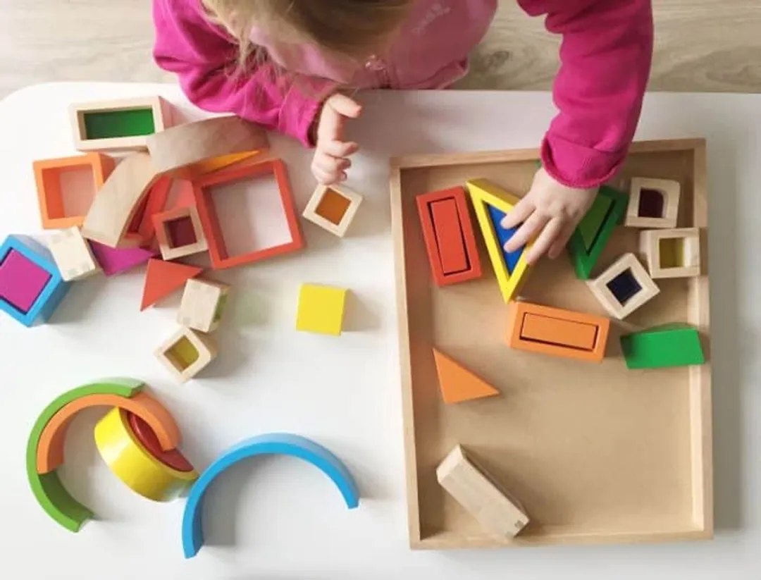 Goki Rainbow Building Bricks 38 Stuks - Multicolor