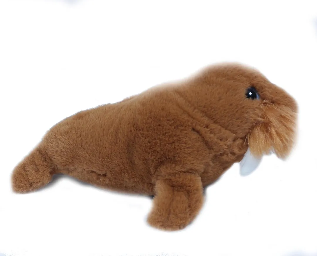 PIA Soft Toys Knuffelwalrus - Bruin - 26 cm