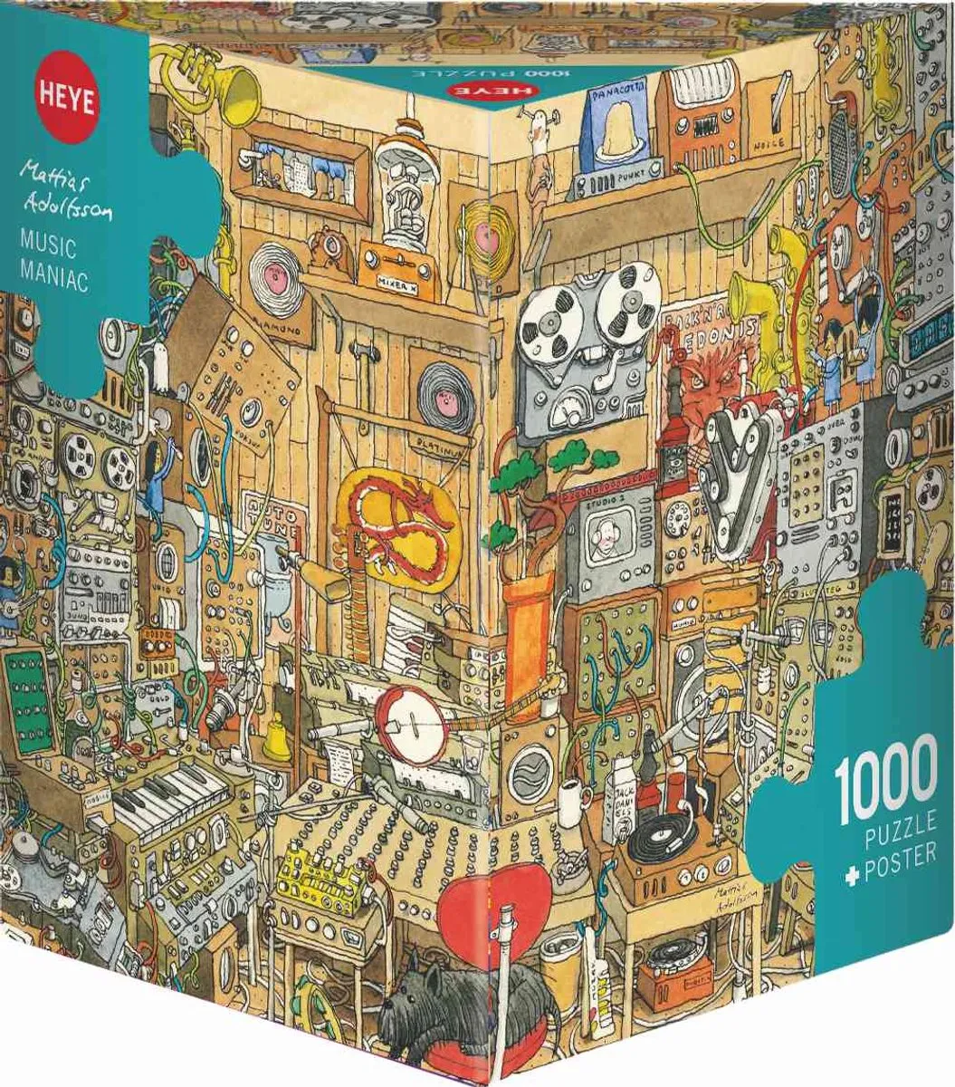 Heye Puzzel Music Maniac 10003 Multicolor - 10003 Stuks