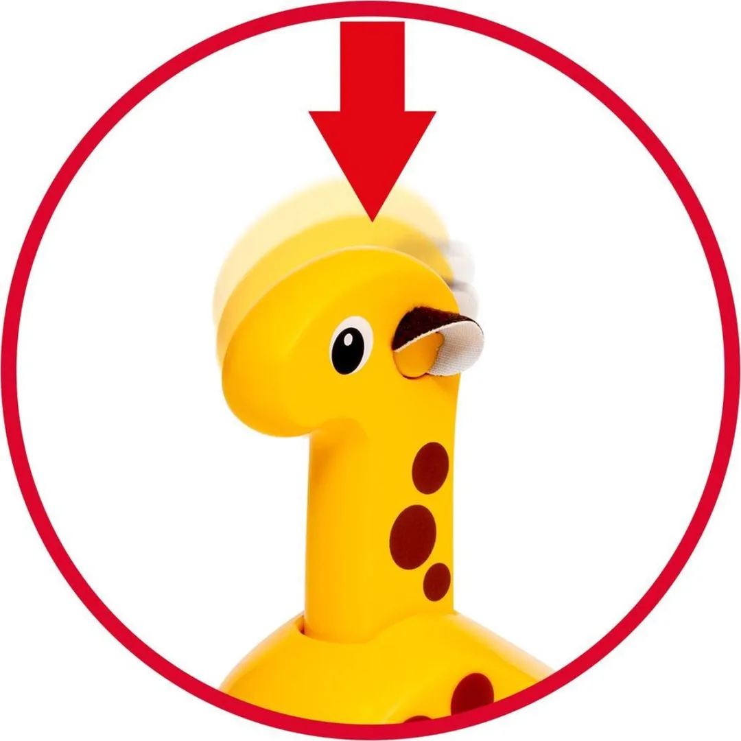 BRIO Push & Go Giraffe Speelgoedvoertuig 30229 - Geel