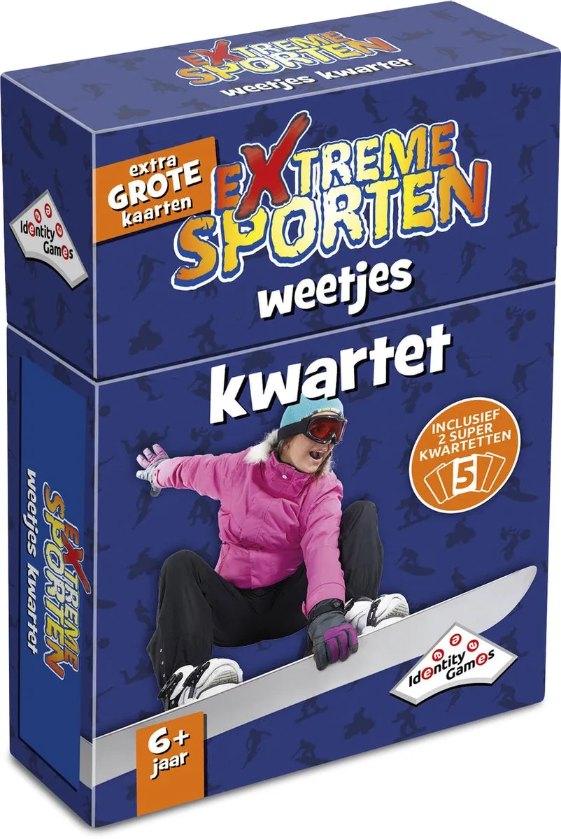 Extreme sporten weetjes kwartet - Kaartspel - Boordevol feitjes over de gevaarlijkste sporten