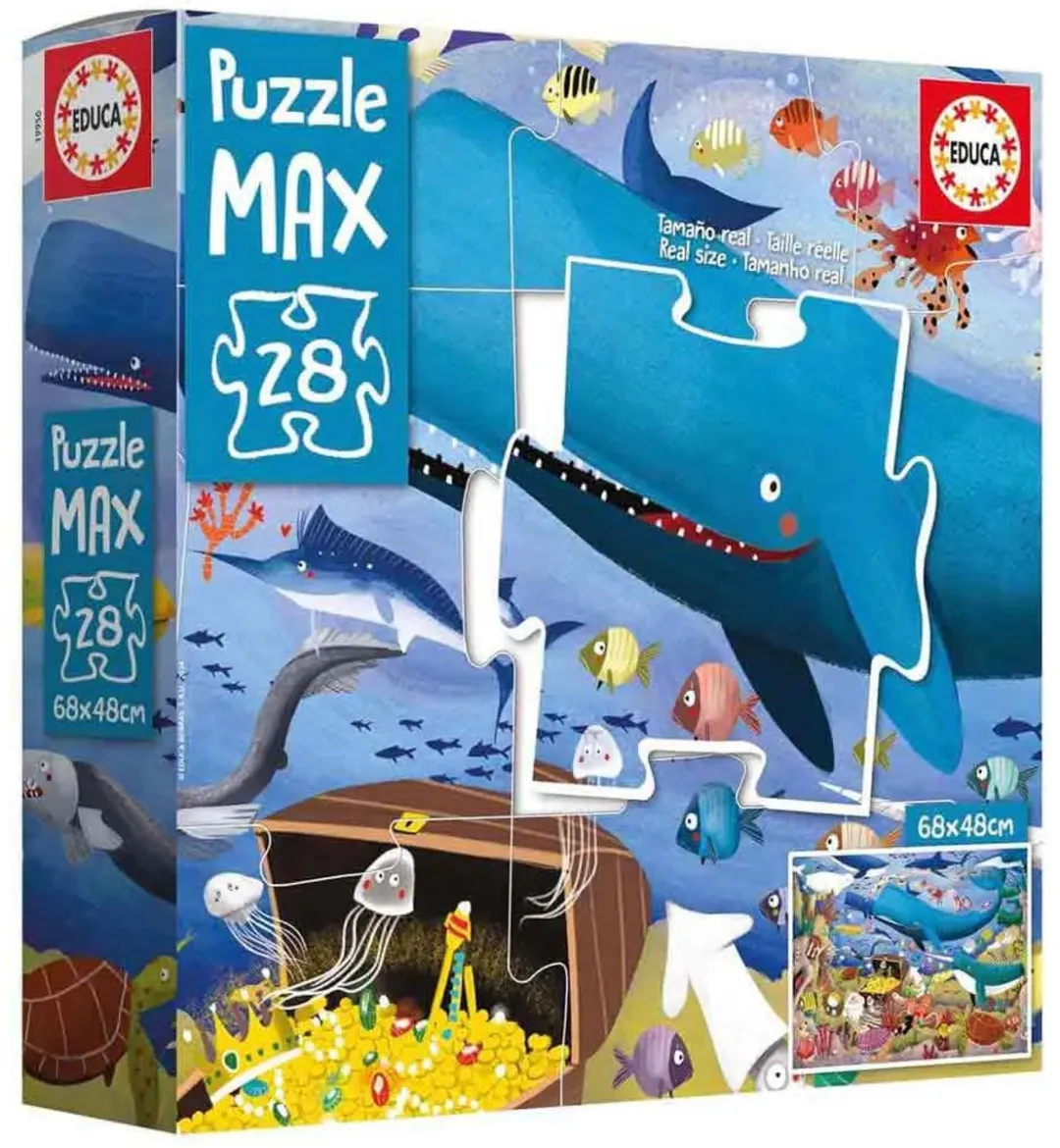 Educa Dieren Onder De Zee Max Puzzel 28 Stuks - Multicolor
