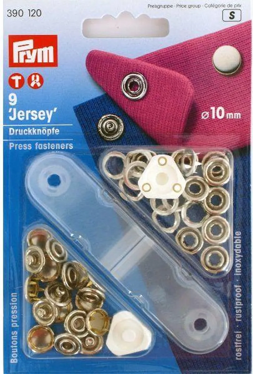 Prym Jersey Drukknopen 10mm Zilverkleurig - 9 Stuks - afbeelding 6 van 6