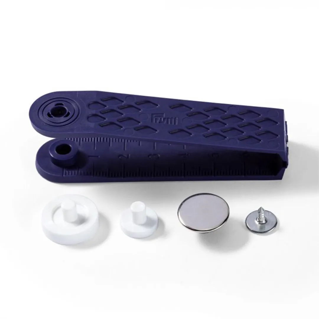 Naaivrijdrukknopen JERSEY gladde kap 10 mm zilverkleurig 9 st. - Drukknopen Jersey - Prym