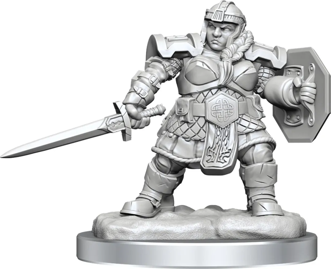 Wizkids D&D Nolzur's Marvelous Miniatures Dwerg Fighter Vrouwelijk 2