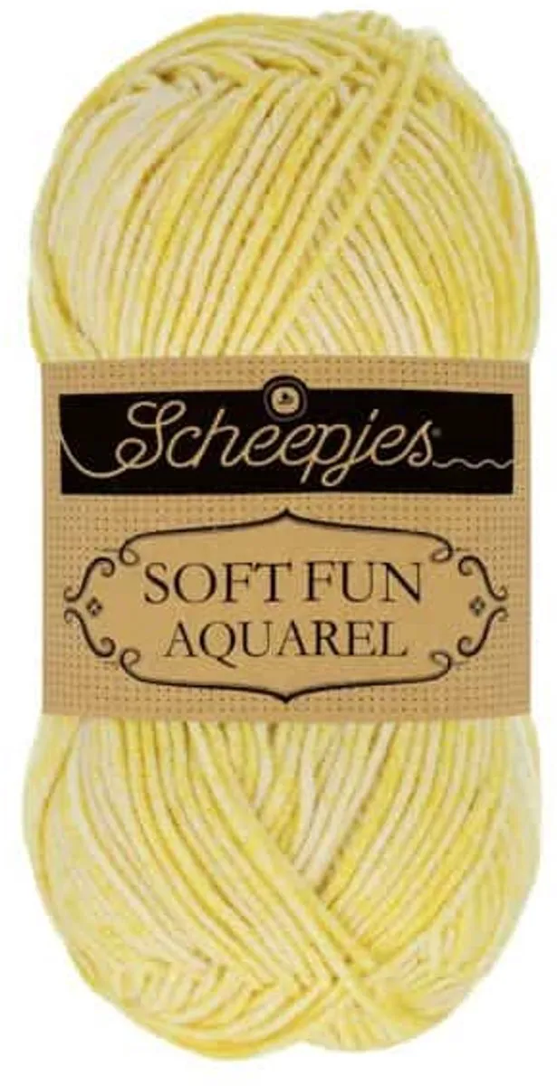 Scheepjes Softfun Aquarel 50g - Geel