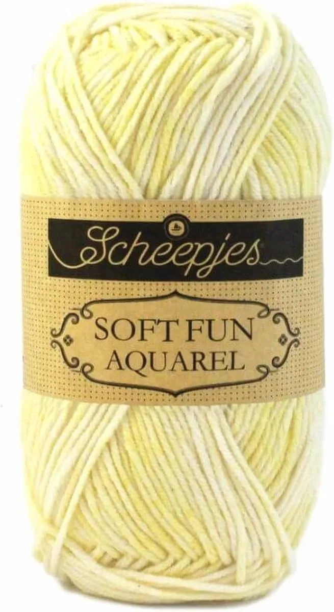 Scheepjes Softfun Aquarel 50g - Geel