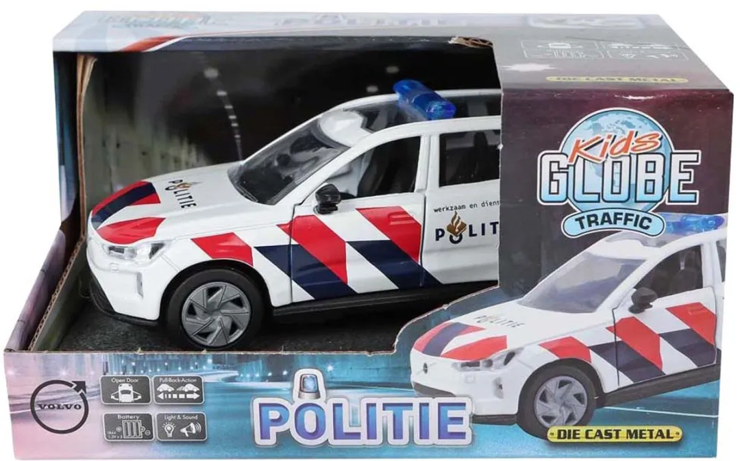 Kids Globe Politieauto Volvo EX90 510400 - Multi kleuren