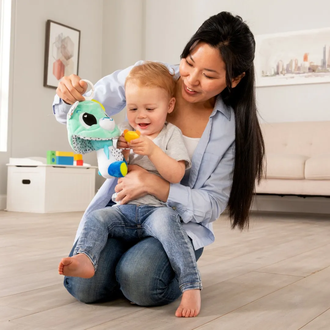 Lamaze 3-in-1 Verrassingsbeer Grijpspeelgoed - Turquoise/Wit