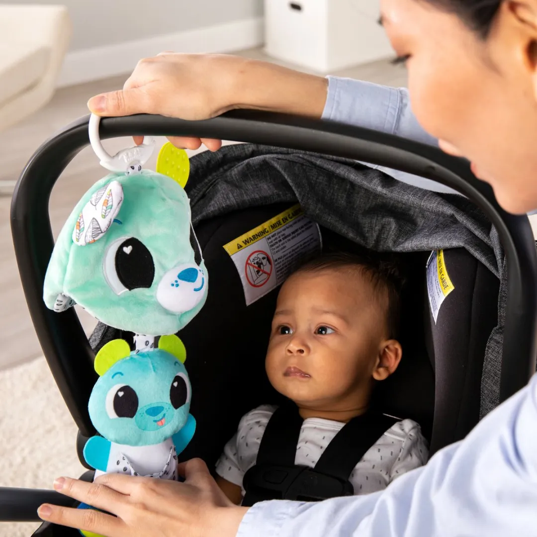 Lamaze 3-in-1 Verrassingsbeer Grijpspeelgoed - Turquoise/Wit
