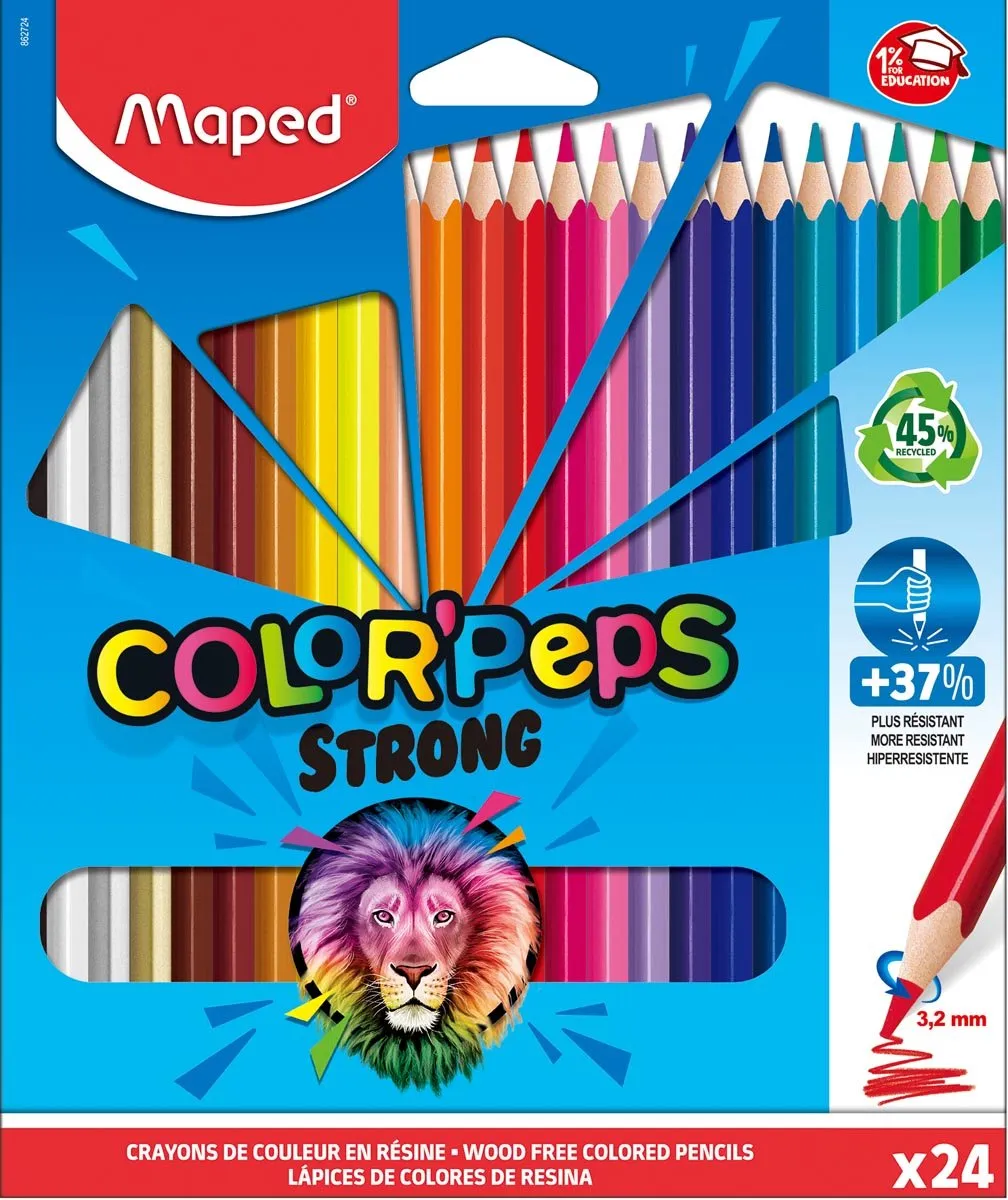 Maped Color'Peps Strong Kleurpotloden 24 Stuks