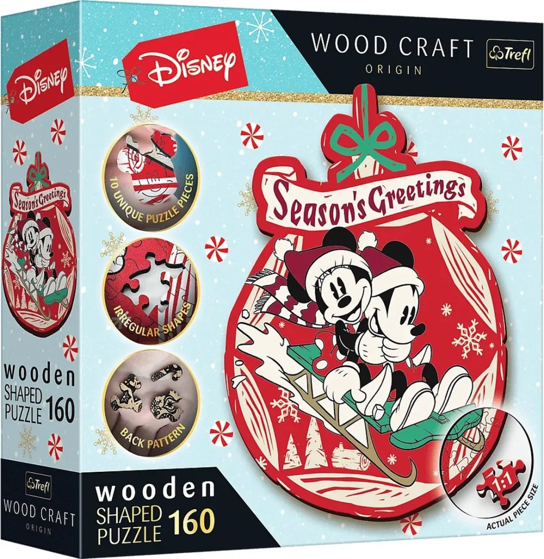 Trefl Disney Mickey Mouse Houten Puzzel 160 Stuks - FSC Multicolor