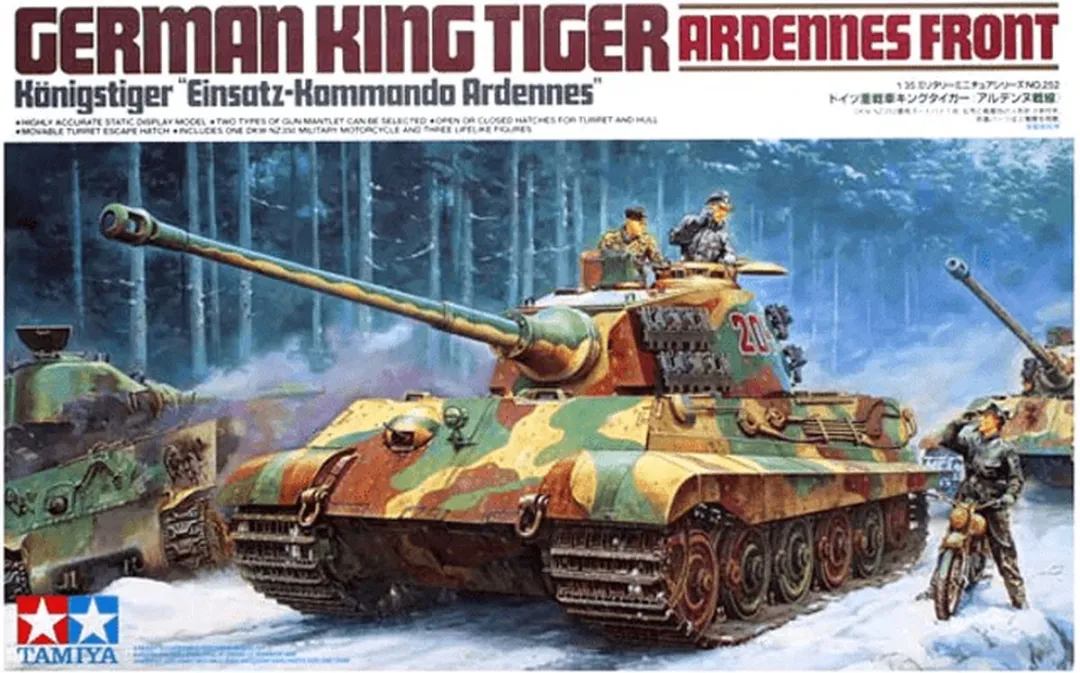 Tamiya 35252 German Kingtiger Ardennen Modelbouwpakket