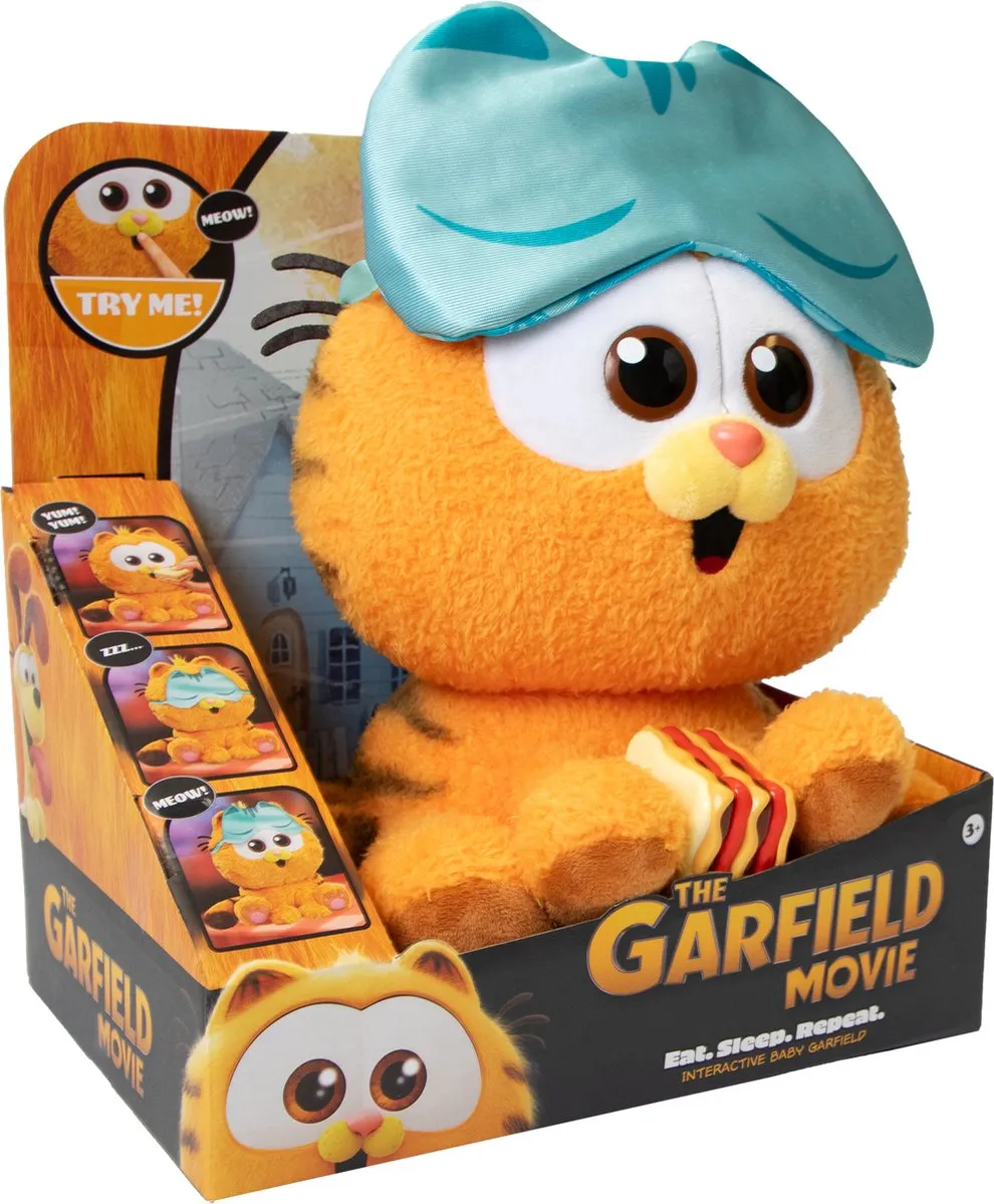 Goliath Animagic Garfield Baby Pluche - 27cm - Met geluiden