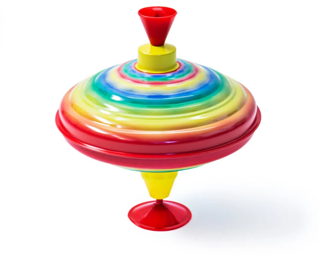 BIGJIGS Tin Humming Top BJ601 - Meerdere kleuren