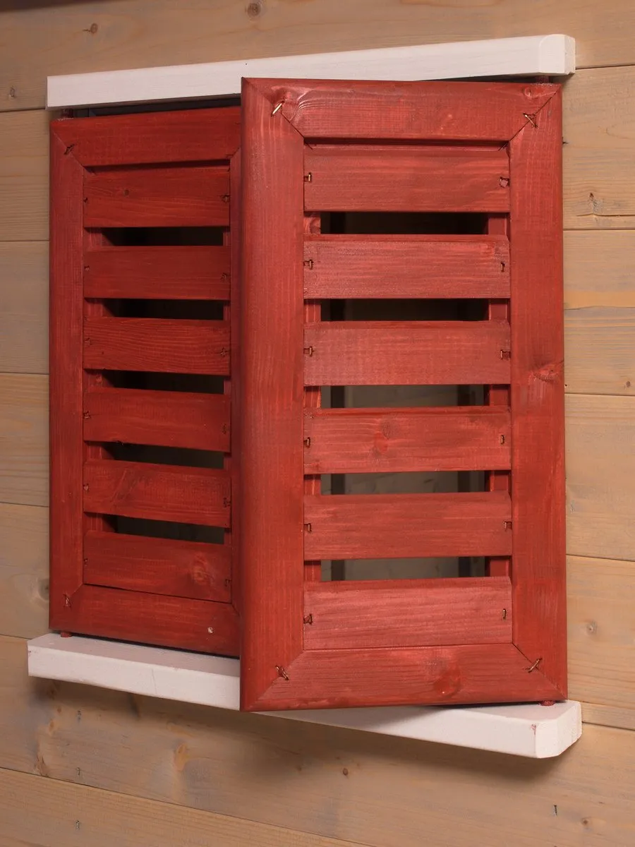 Wendi Toys Houten Speelhuis Krokodil WTM12 - 155x120x168cm - Rood