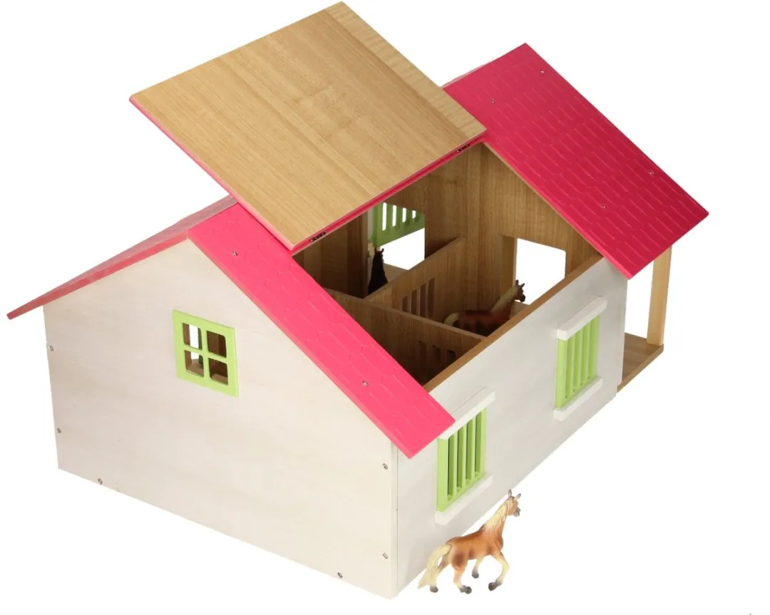 Kids GLOBE Paardenstal Roze - 1:24