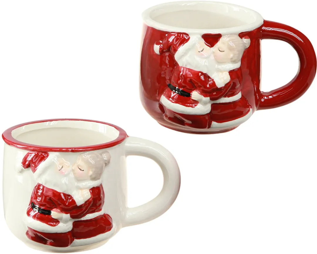 Kaemingk Kerstbeker Keramiek Kerstpaar