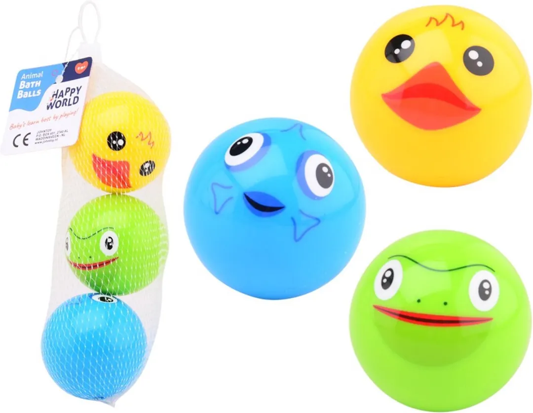 Johntoy Happy World Dieren Bad Speelballen 22277