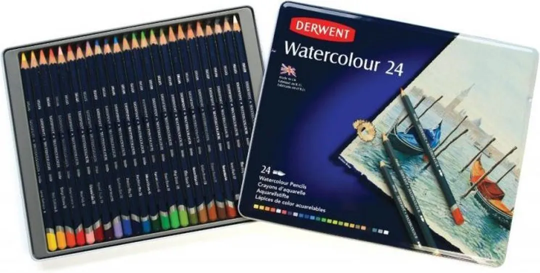 Derwent Aquarelpotloden Assorti 24 Stuks