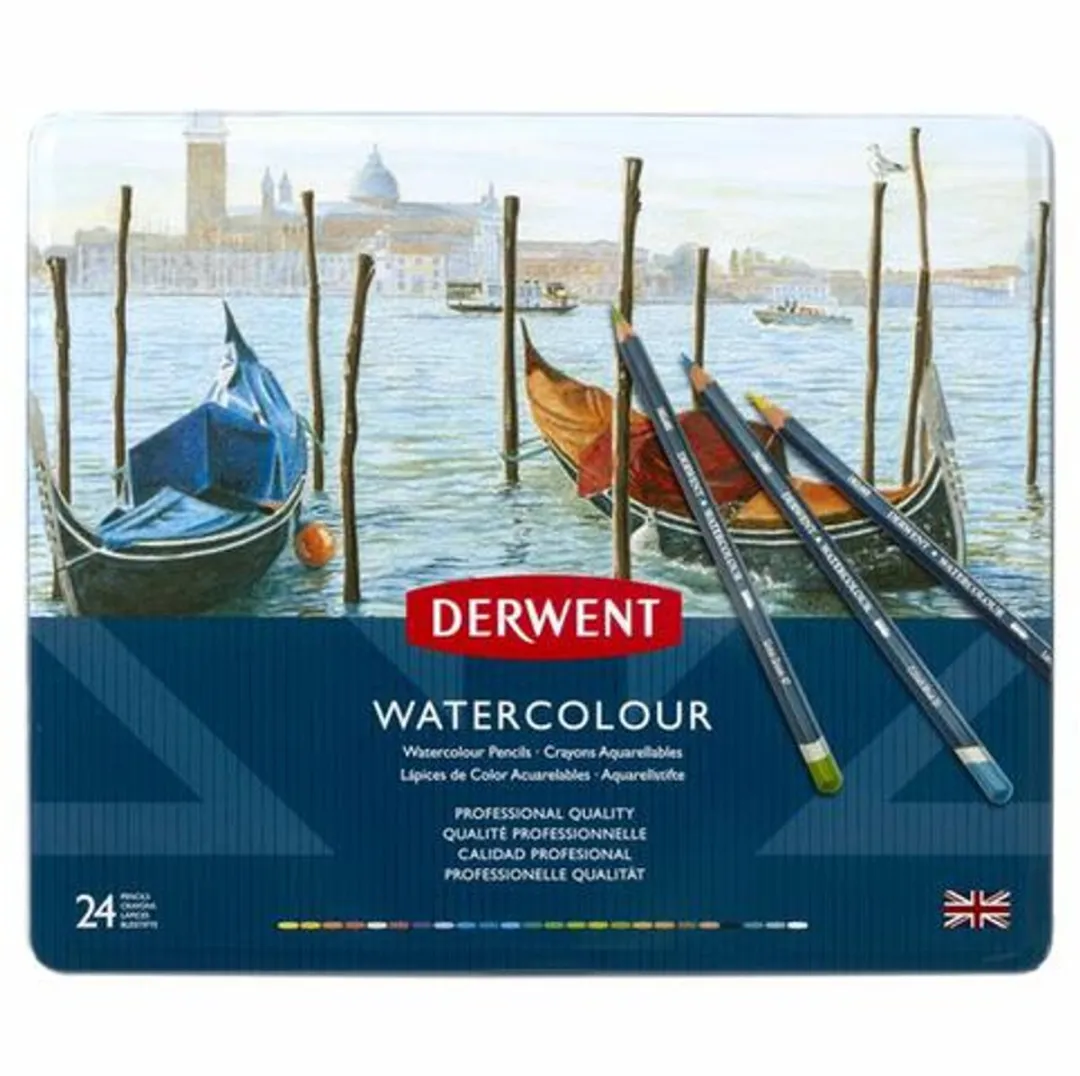 Derwent Aquarelpotloden Assorti 24 Stuks