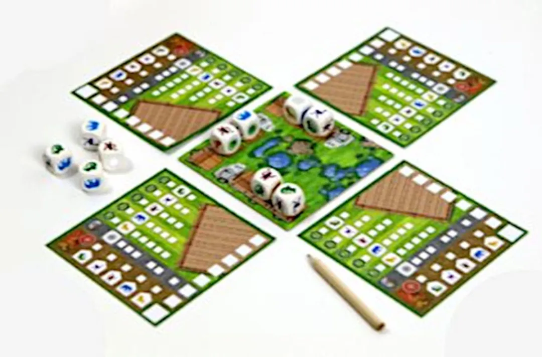 White Goblin Games Zooloretto Het Dobbelspel WGG2026 - 10 Dobbelstenen - 2-4 Spelers