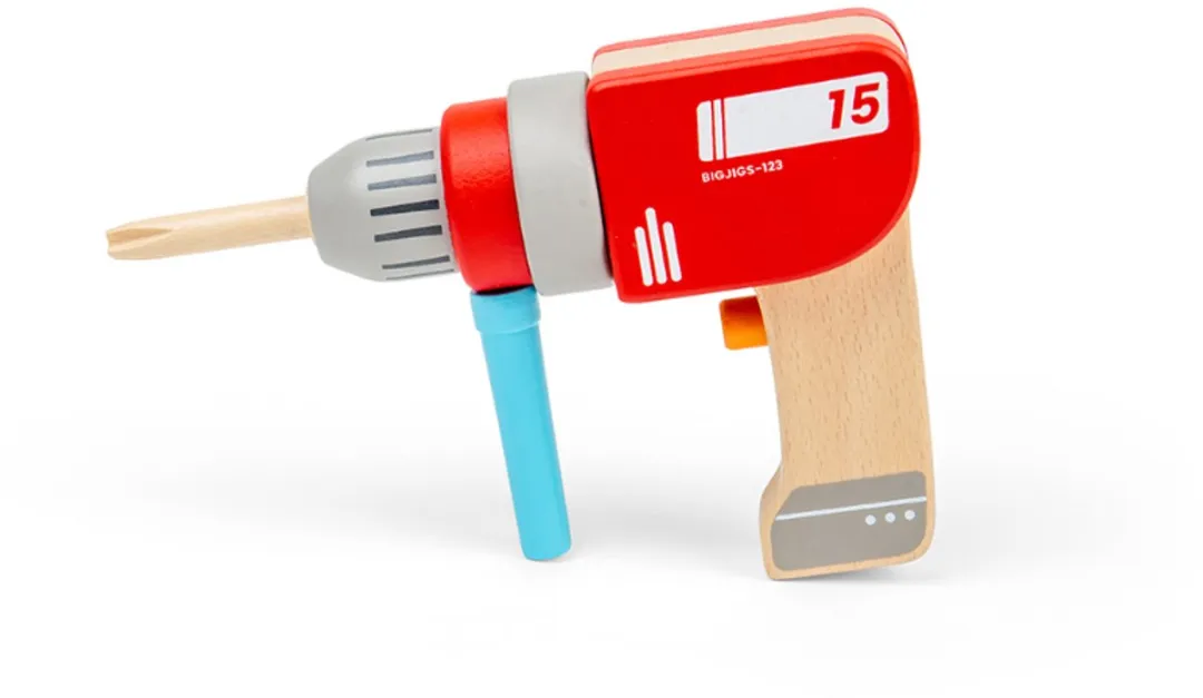BIGJIGS Houten Boor - Multicolor