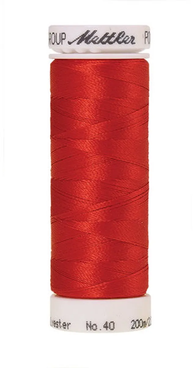 Amann Mettler Polysheen Borduurgaren 200m - Rood