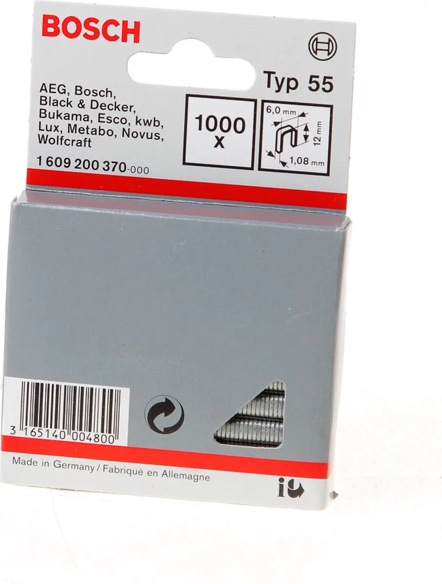 Bosch Niet met smalle rug 1609200370 - 1000 Stuks