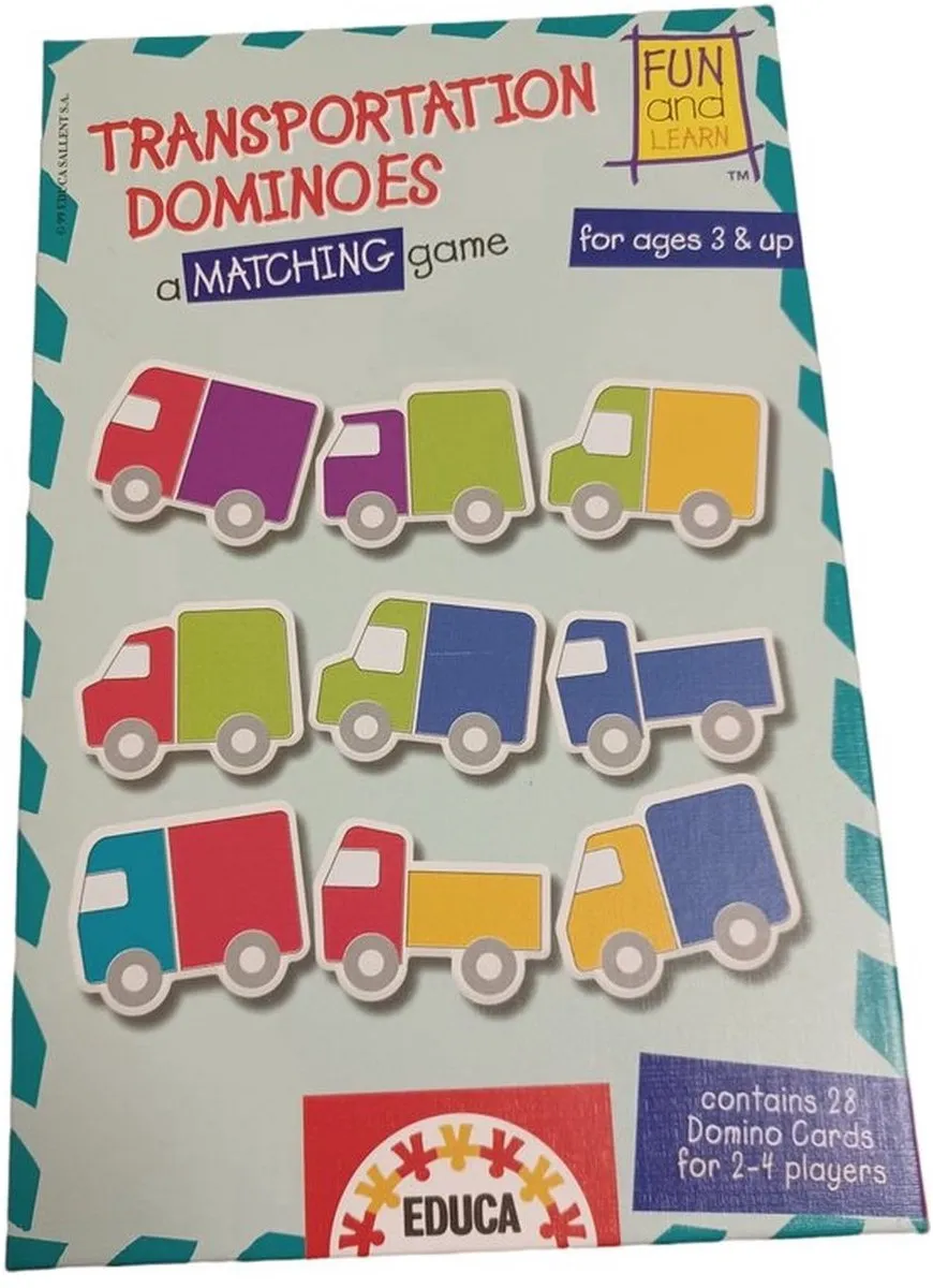Educa Domino Voertuigen 28-delig