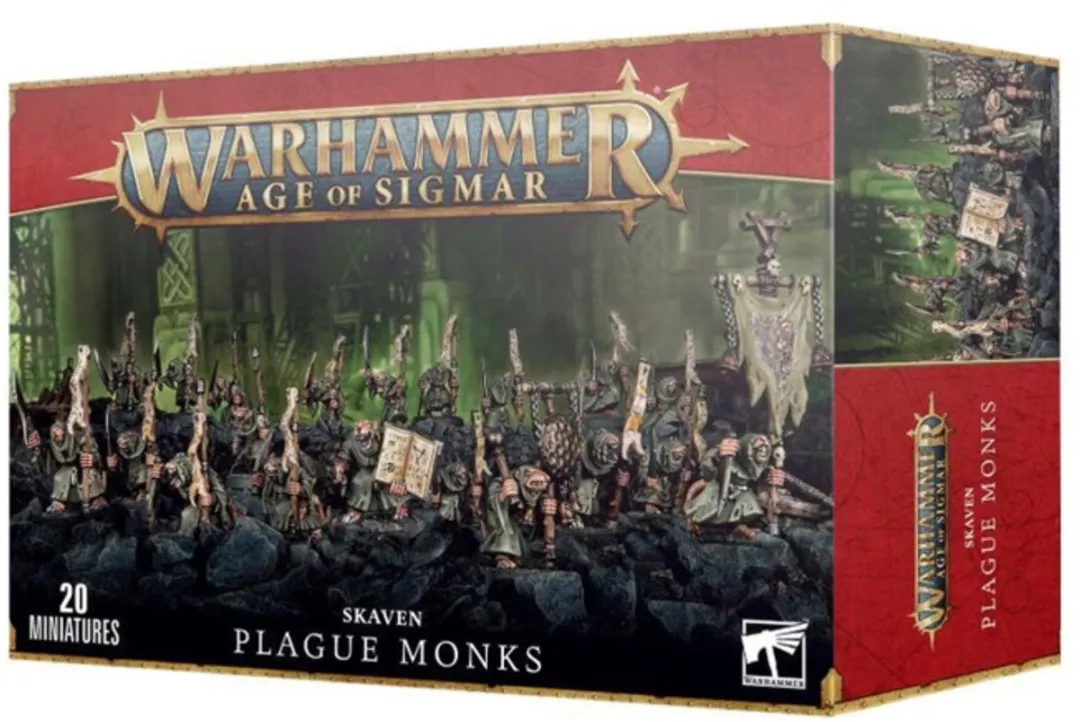 Games Workshop Age of Sigmar Skaven Pestilens Plague Monks