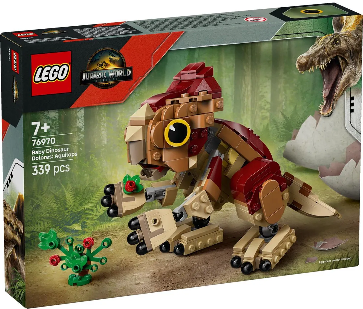 LEGO Jurassic World Babydinosaurus Dolores Aquilops 76970 - 339 Stukken - Multicolor
